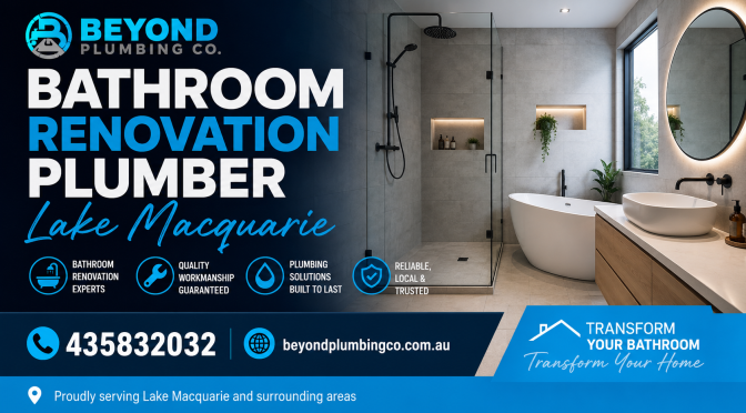 Bathroom renovation plumber Lake Macquarie
